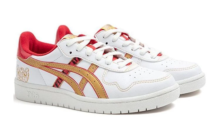 商品[国内直发] Asics|JAPAN S 虎年 休闲 防滑耐磨轻便 低帮 儿童板鞋 白金红 青少年,价格¥387,第4张图片详细描述
