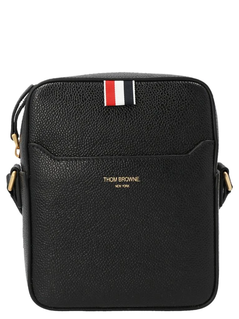 商品Thom Browne|Logo leather crossbody bag,价格¥7251,第1张图片