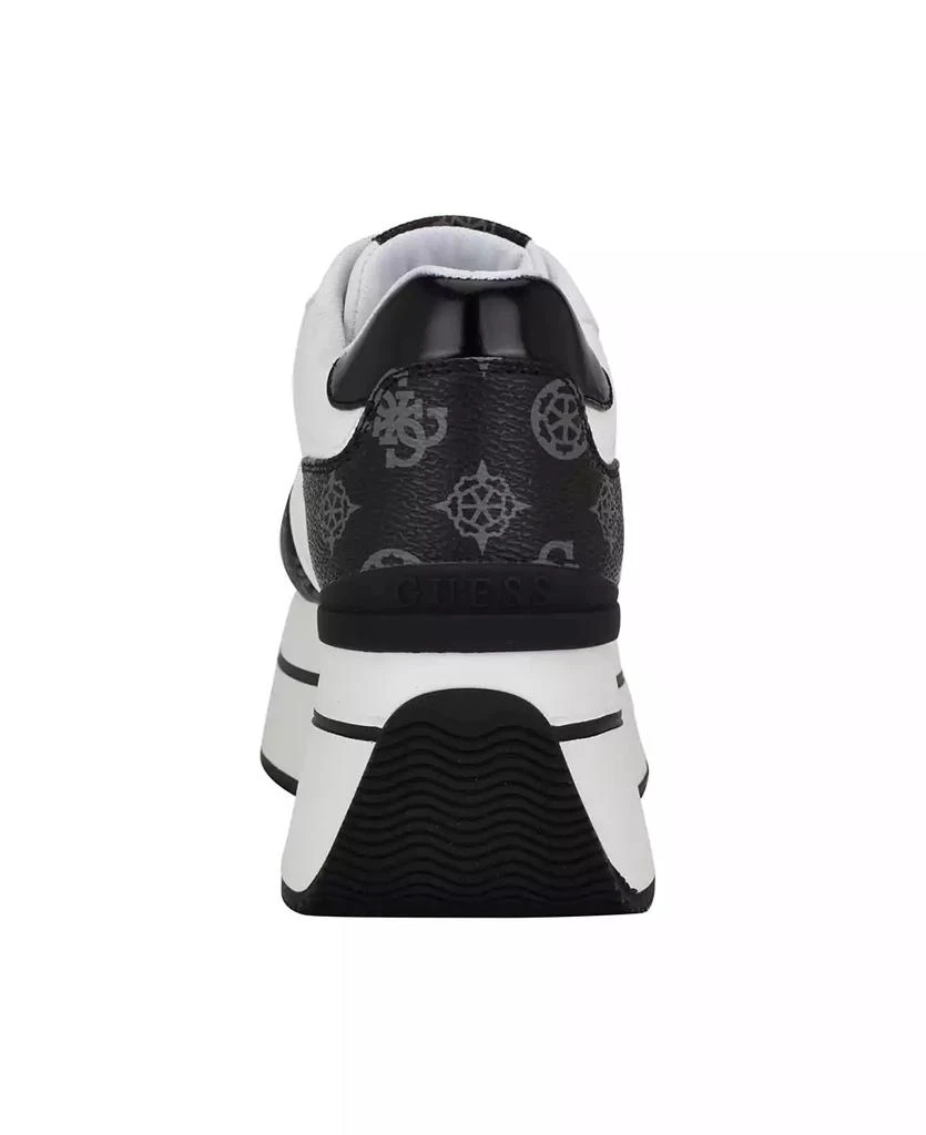 商品GUESS|Women's Camrio Casual Double Platform Lace Up Sneakers,价格¥306,第3张图片详细描述
