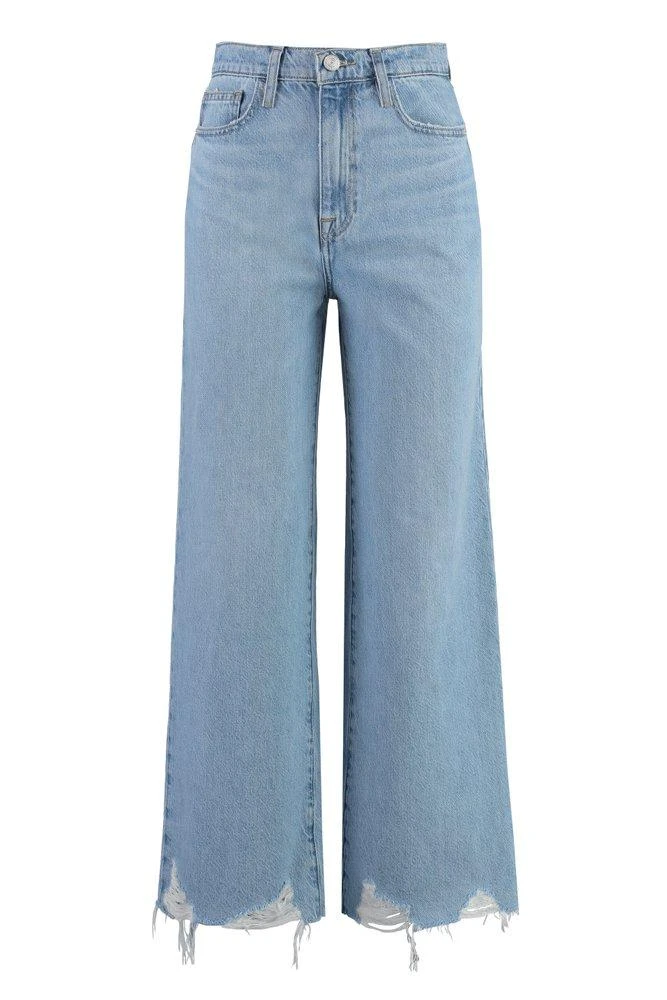 商品FRAME|Frame Le Jane Raw-Cut Hem Wide-Leg Jeans,价格¥1927,第1张图片