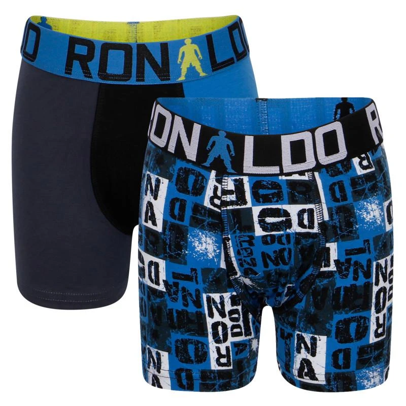 商品CR7 Cristiano Ronaldo|Logo letters set of boxers in blue,价格¥259,第1张图片