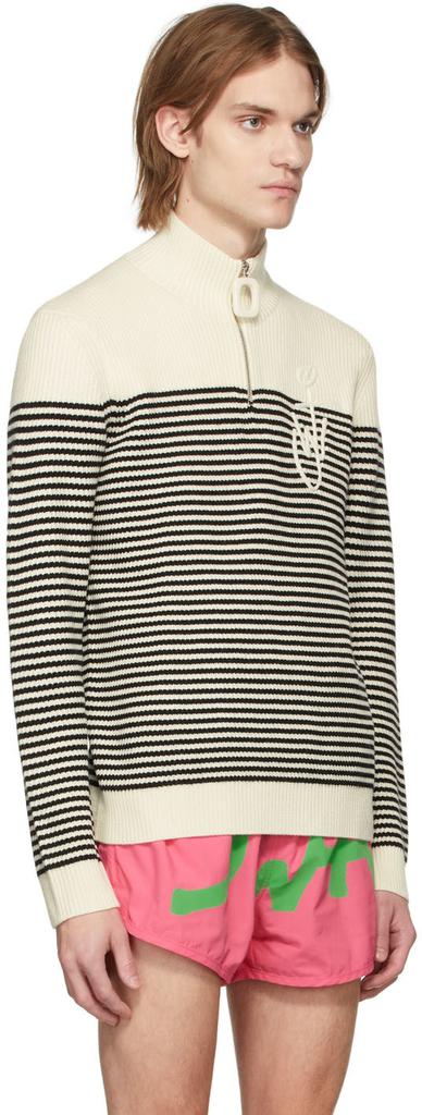Off-White Puller Striped Zip-Up Sweater商品第2张图片规格展示