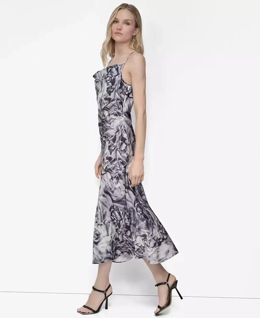 商品DKNY|Women's Sleeveless Cowl Neck Midi Slip Dress,价格¥1023,第2张图片详细描述
