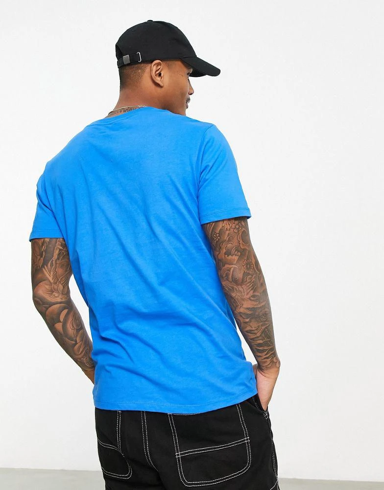 商品WeSC|WESC printed t-shirt in blue,价格¥187,第2张图片详细描述