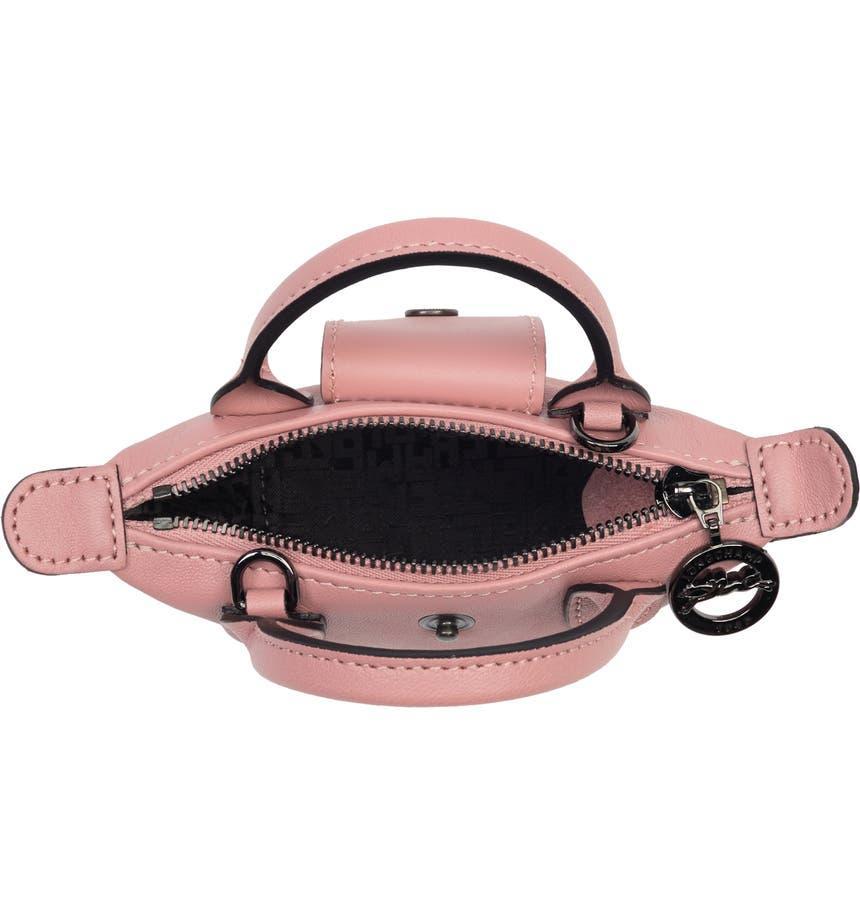 商品Longchamp|Mini Le Pliage Cuir Leather Top Handle Bag,价格¥967,第7张图片详细描述