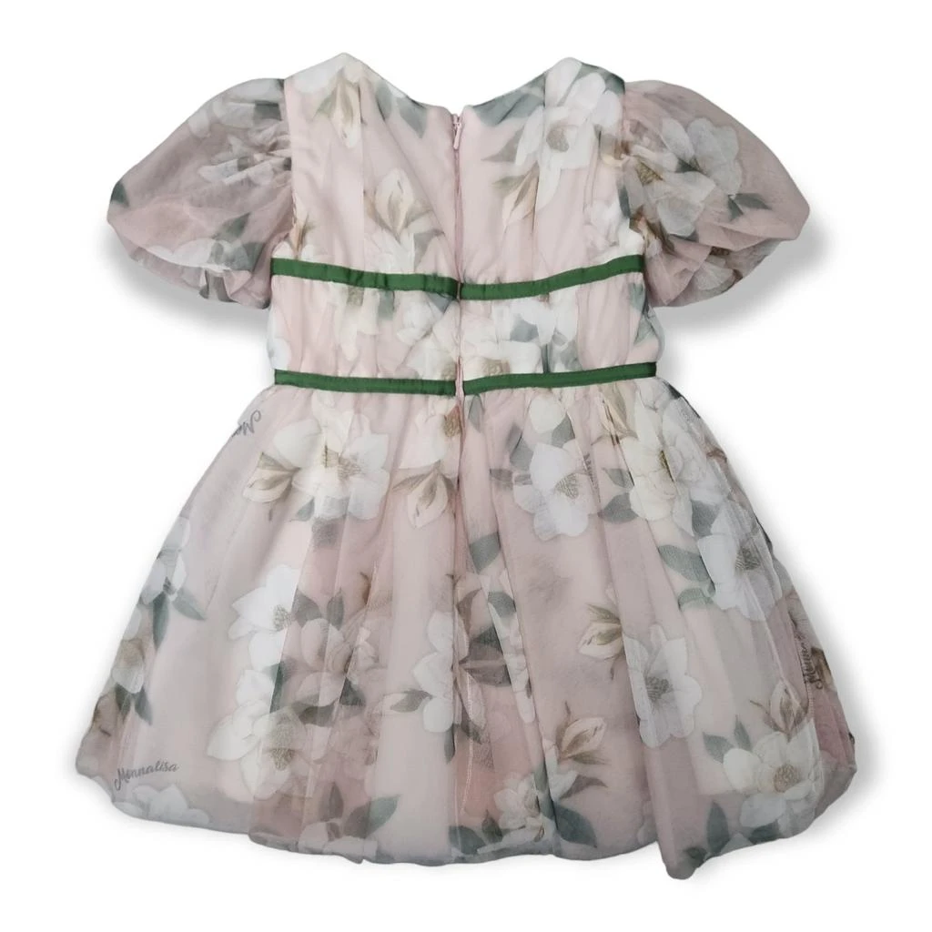 商品MONNALISA|Monnalisa Floral Printed Crewneck Dress,价格¥2035,第2张图片详细描述