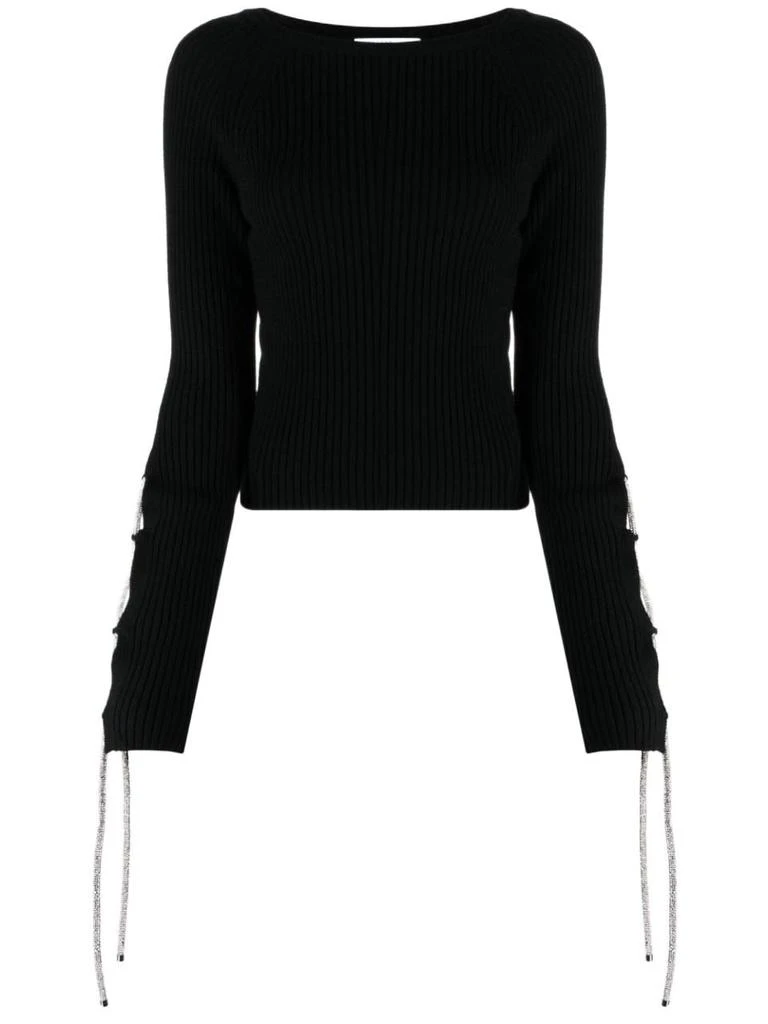 商品GIUSEPPE DI MORABITO|Giuseppe Di Morabito Women&#39;s  Black Other Materials Sweater,价格¥3390,第1张图片