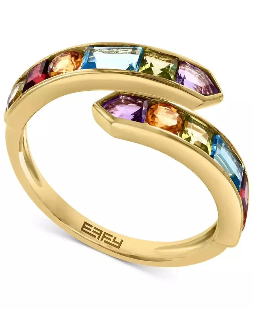 商品Effy|EFFY® Multi-Gemstone Bypass Ring (2-1/2 ct. t.w.) in 14k Gold,价格¥4712,第1张图片