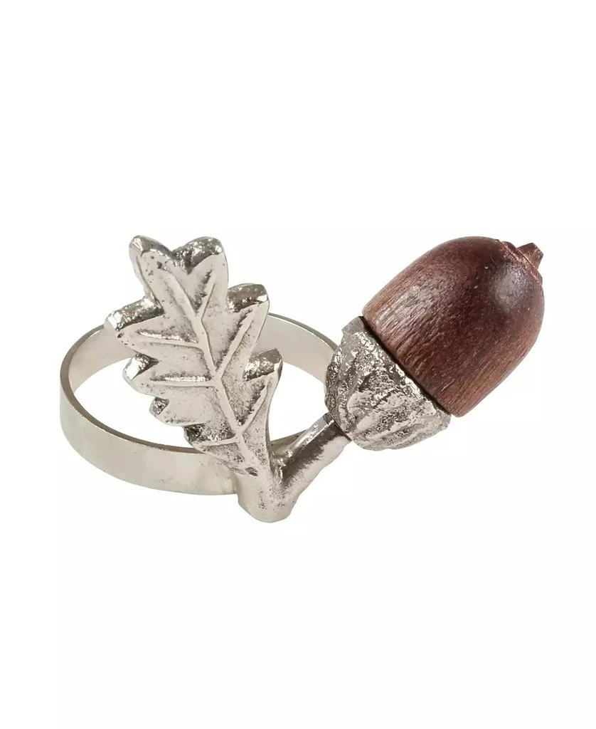 商品Saro Lifestyle|Acorn Design Napkin Ring, Set of 4,价格¥370,第1张图片