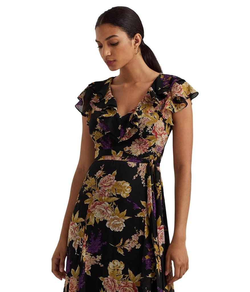 商品Ralph Lauren|Floral Belted Crinkle Georgette Gown,价格¥1388,第3张图片详细描述