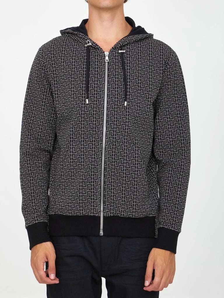 商品Balmain|Monogram hoodie,价格¥5371,第1张图片