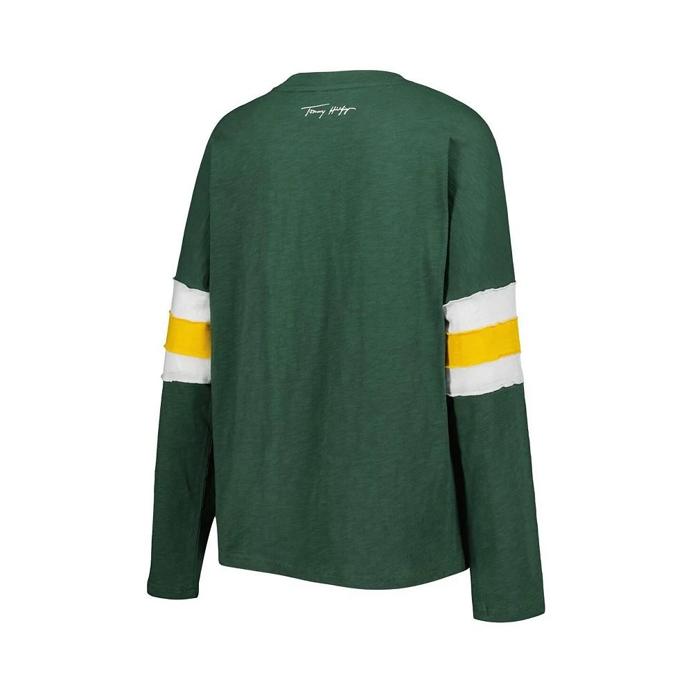 商品Tommy Hilfiger|Women's Green Green Bay Packers Justine Long Sleeve Tunic T-shirt,价格¥422,第3张图片详细描述