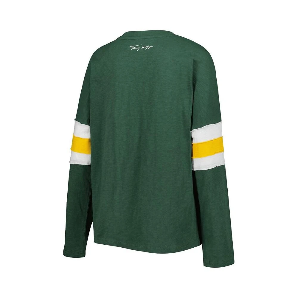 商品Tommy Hilfiger|Women's Green Green Bay Packers Justine Long Sleeve Tunic T-shirt,价格¥419,第3张图片详细描述