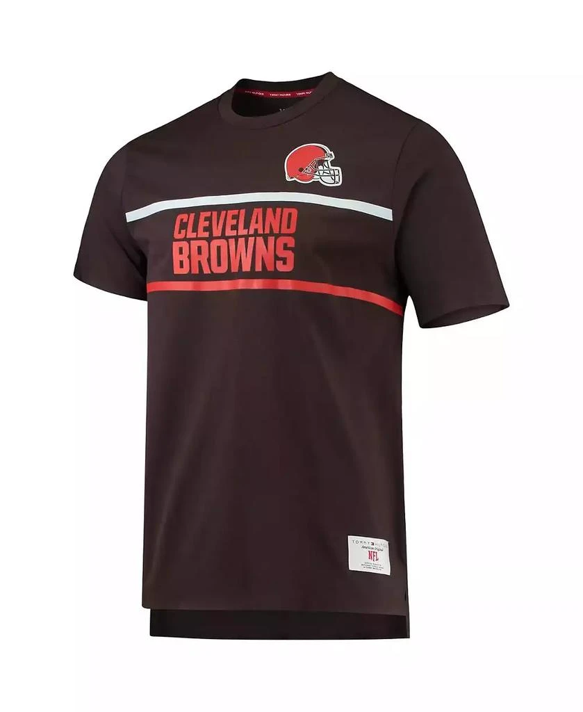 商品Tommy Hilfiger|Men's Brown Cleveland Browns The Travis T-shirt,价格¥337,第2张图片详细描述