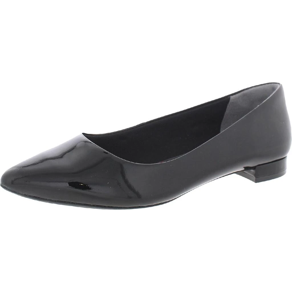 商品Rockport|Rockport Womens Adelyn Ballet Patent Leather Slip On Pointed Toe Flats,价格¥175,第1张图片