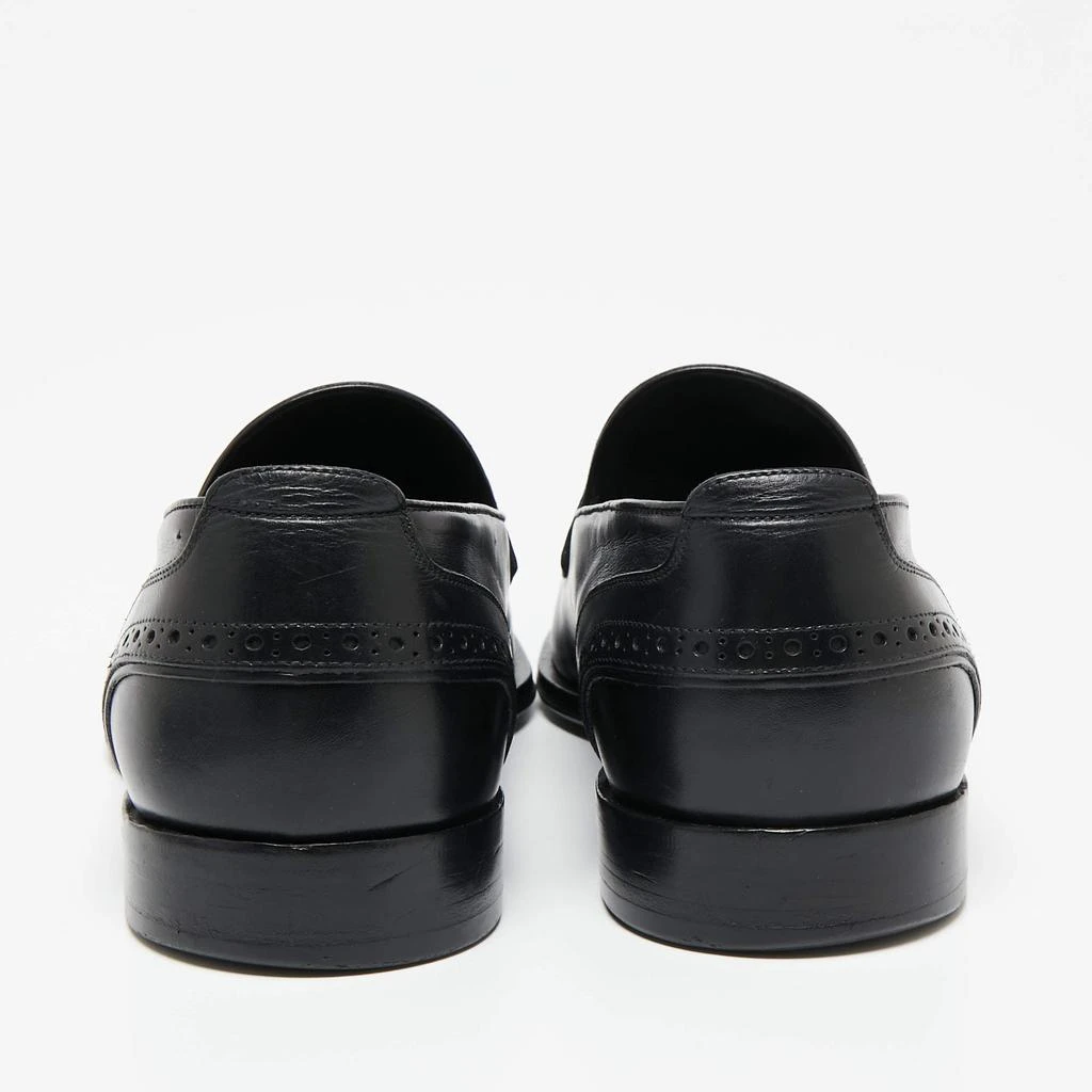 商品[二手商品] Louis Vuitton|Louis Vuitton Black Leather Trading Loafers Size 42.5,价格¥4488,第5张图片详细描述