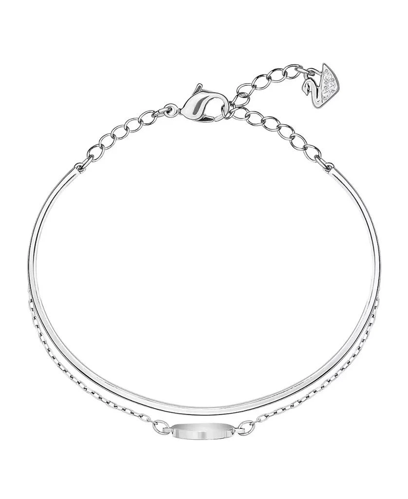 商品Swarovski|Ginger Rhodium Plated Bangle,价格¥864,第2张图片详细描述