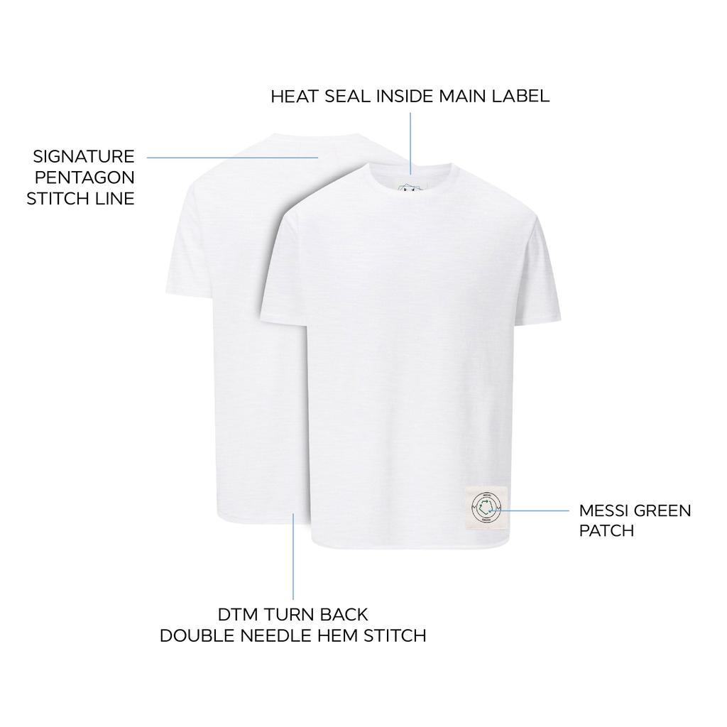 商品The Messi Store|Messi Green Slub Jersey T-Shirt - White,价格¥405,第6张图片详细描述