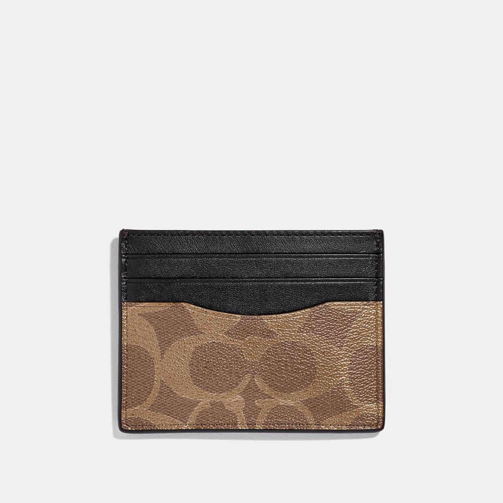 Coach Outlet Slim Id Card Case In Signature Canvas商品第1张图片规格展示