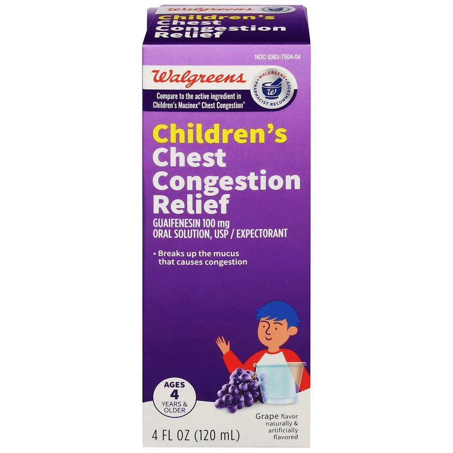 商品Walgreens|Children's Chest Congestion Relief,价格¥98,第1张图片