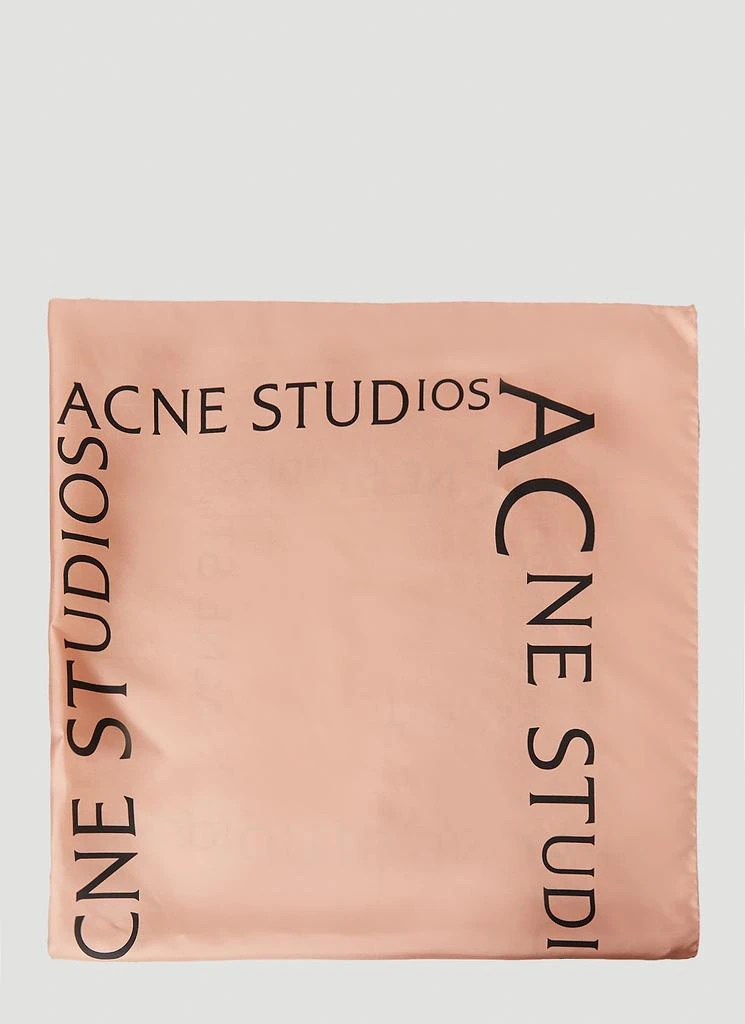 商品Acne Studios|Logo Print Sqaure Scarf,价格¥1001,第2张图片详细描述