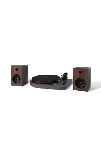 商品Crosley|Crosley T160 Record Player & Speaker Shelf System,价格¥1428,第2张图片详细描述