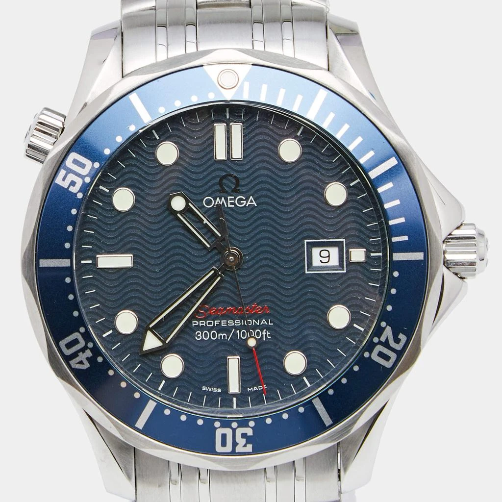 商品[二手商品] Omega|Omega Blue Stainless Steel Seamaster Professional 2221.80.00 Men's Wristwatch 41 mm,价格¥18973,第3张图片详细描述