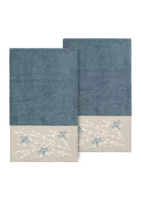 商品Linum Home Textiles|Home Braelyn 2Pc Embellished Bath Towel Set,价格¥1162,第1张图片