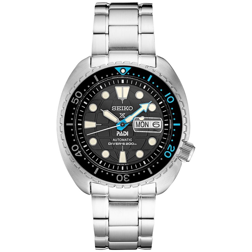 Men's Automatic Prospex PADI Special Edition Stainless Steel Bracelet Watch 45mm商品第1张图片规格展示