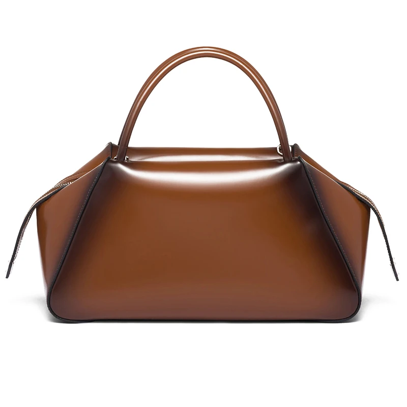 PRADA/普拉达 22新款中号女士烟草色皮革珐琅金属拉丝渐变效果可斜挎手提包1BA365_ZO6_F03AK_V_OSO 商品