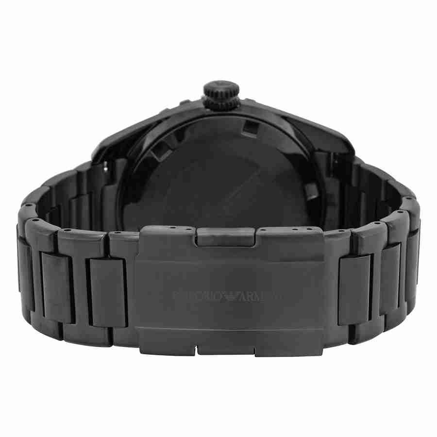 商品Emporio Armani|阿玛尼Sportivo 黑色表盘 Blaxk 离子镀男士手表 AR6049 ,价格¥1595,第5张图片详细描述