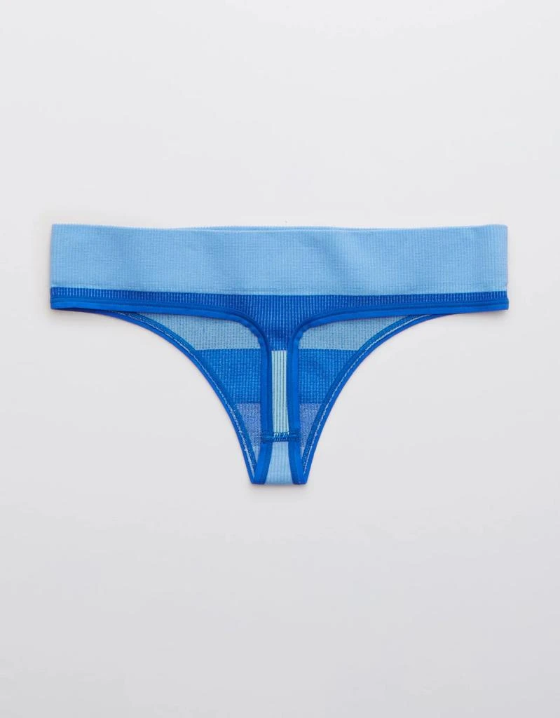商品Aerie|Aerie Ribbed Seamless Thong Underwear,价格¥46,第2张图片详细描述
