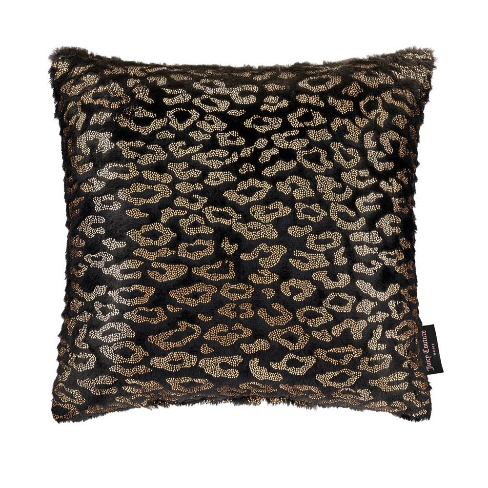 Yesi Black Plush Decorative Pillow, 18" x 18"商品第1张图片规格展示
