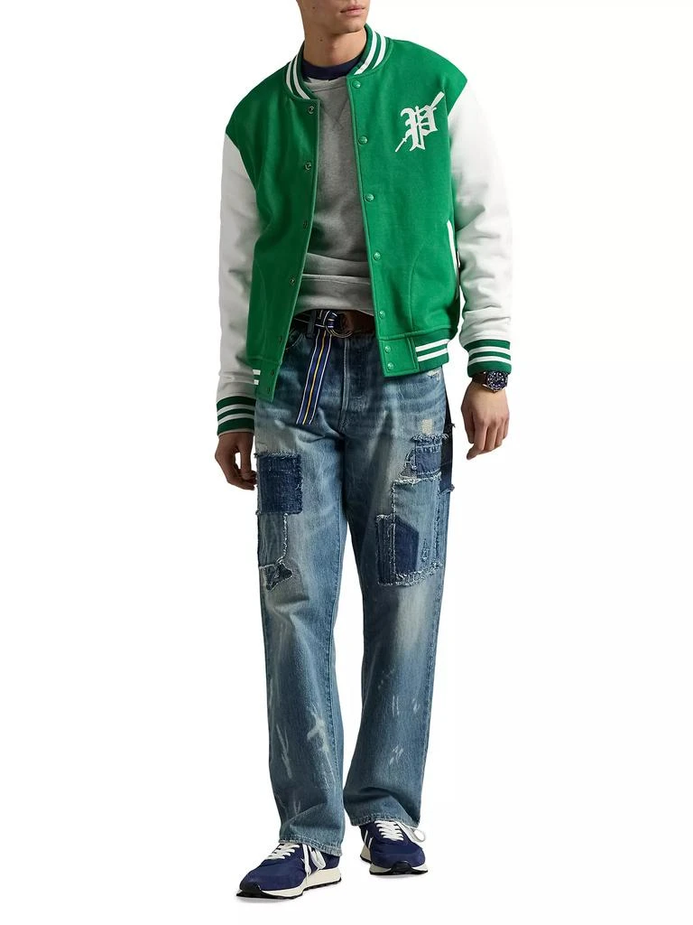 商品Ralph Lauren|Fleece Graphic Baseball Jacket,价格¥1189,第2张图片详细描述