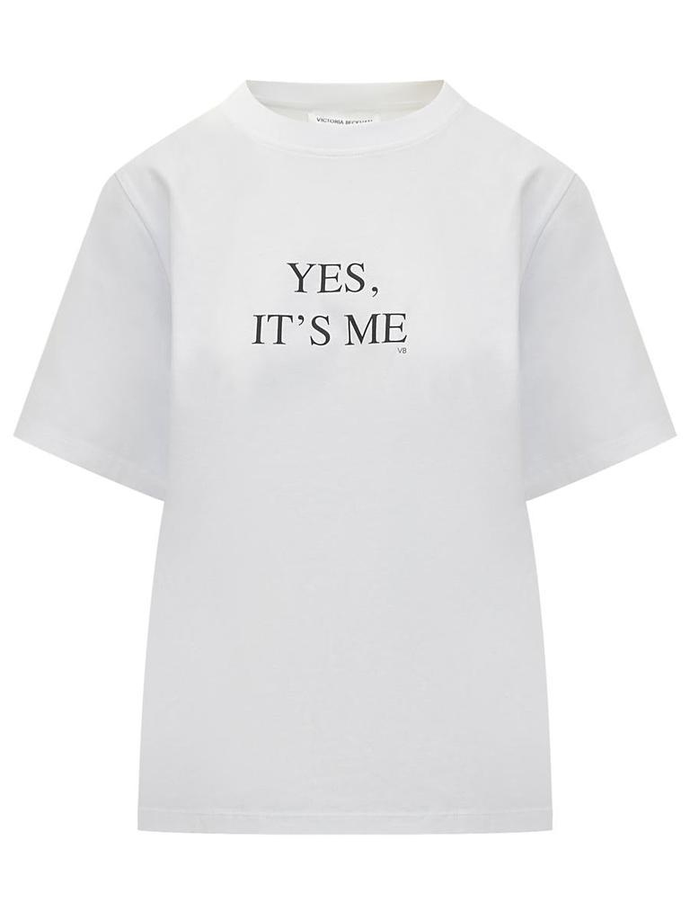 Victoria Beckham Victoria Beckham White T-Shirt With Print Victoria Beckham Victoria Beckham White T-Shirt With Print