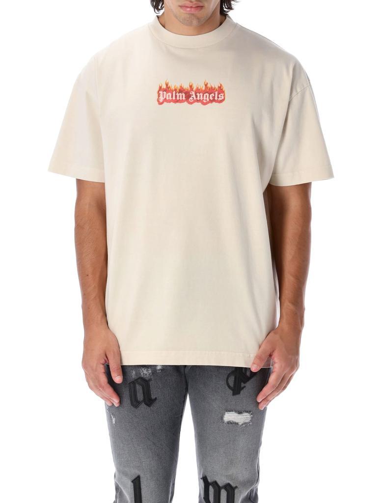 商品Palm Angels|Palm Angels Burning Logo T-shirt,价格¥1974,第1张图片