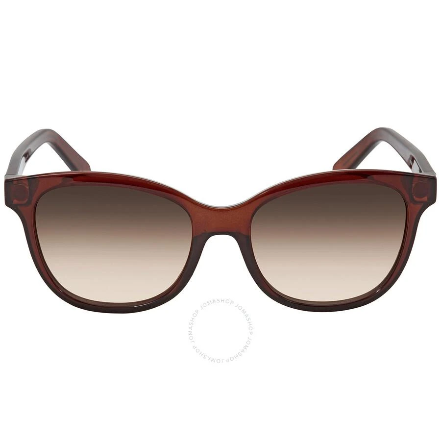 商品Salvatore Ferragamo|Brown Gradient Square Ladies Sunglasses SF834S 210 55,价格¥448,第1张图片