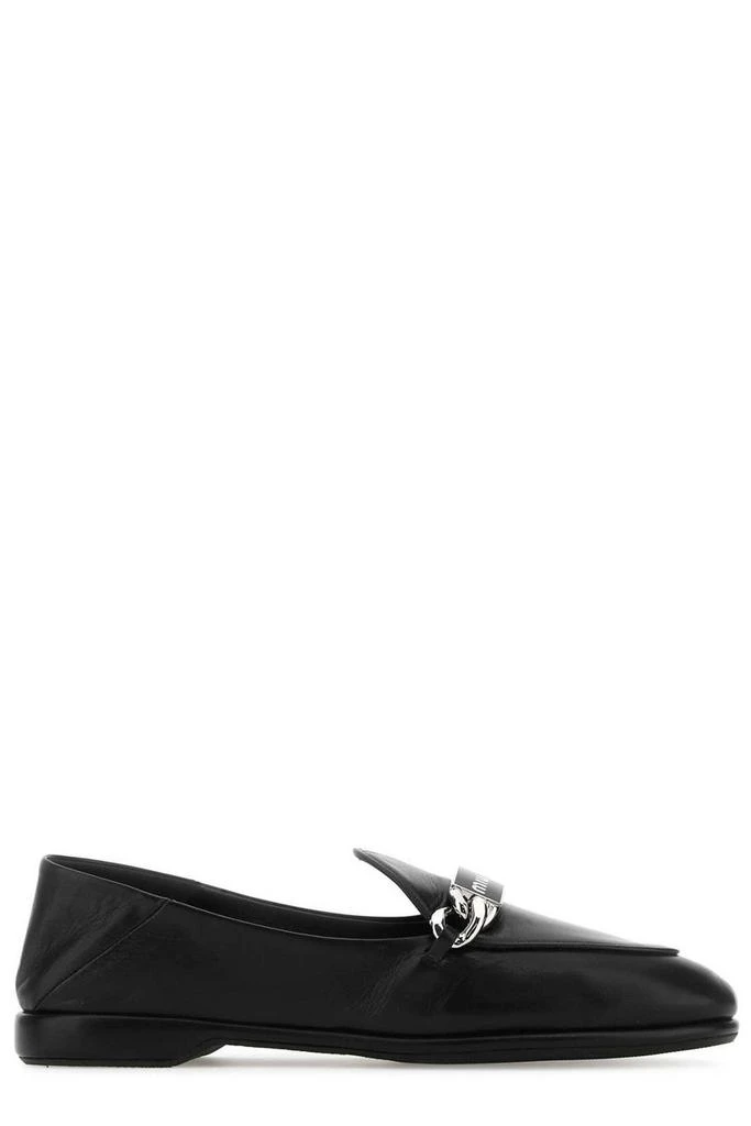 商品Miu Miu|Miu Miu Logo Detailed Slip-On Loafers,价格¥3555-¥5070,第1张图片