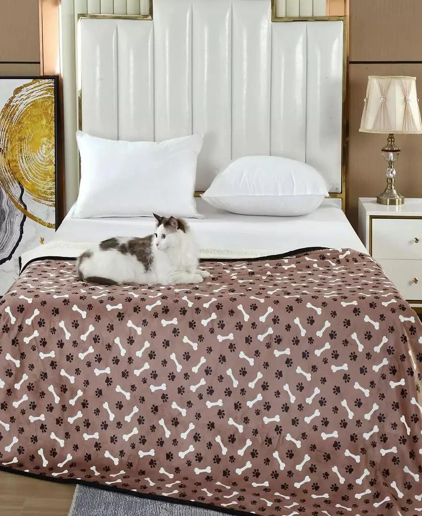 Advanced Water Resistant Pets Print Comfort Throw, 50" x 60" 商品