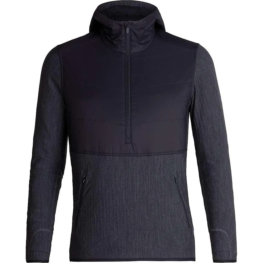 商品Icebreaker|Men's Descender Hybrid LS Half Zip Hood,价格¥915,第1张图片