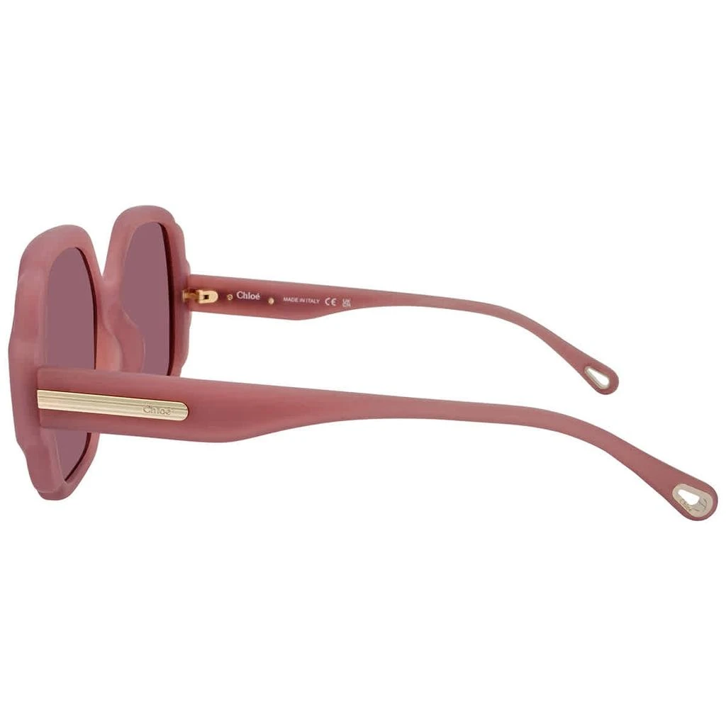 商品Chloé|Pink Square Ladies Sunglasses CH0121S 003 55,价格¥967,第3张图片详细描述