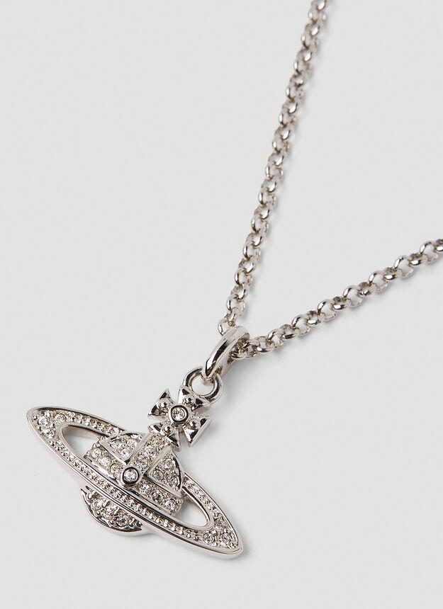 商品Vivienne Westwood|Mini Bas Relief Necklace in Silver,价格¥962,第4张图片详细描述