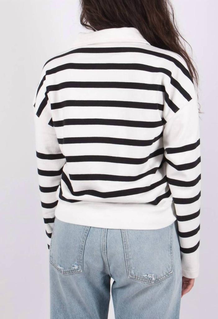 商品FRAME|Half Zip Pullover in Offwhite,价格¥1336,第4张图片详细描述
