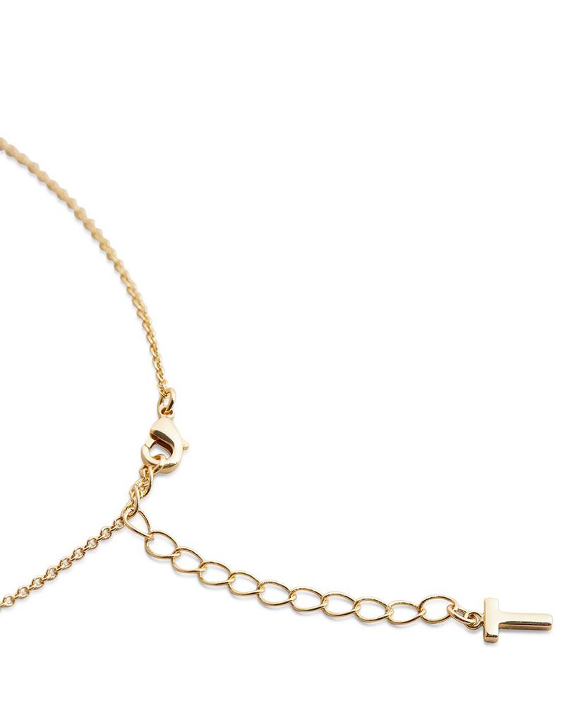 Harlyyn Crystal Heart Pendant Necklace in Gold Tone, 16.5"-18.5"商品第2张图片规格展示