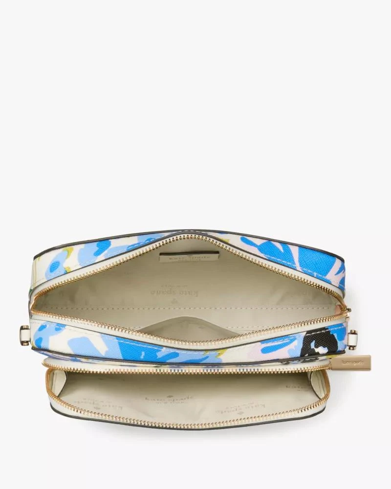 商品Kate Spade|Staci Floral Dual Zip Around Mini Crossbody,价格¥591,第4张图片详细描述