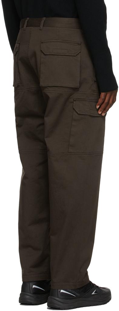 Brown Cotton Cargo Pants商品第3张图片规格展示