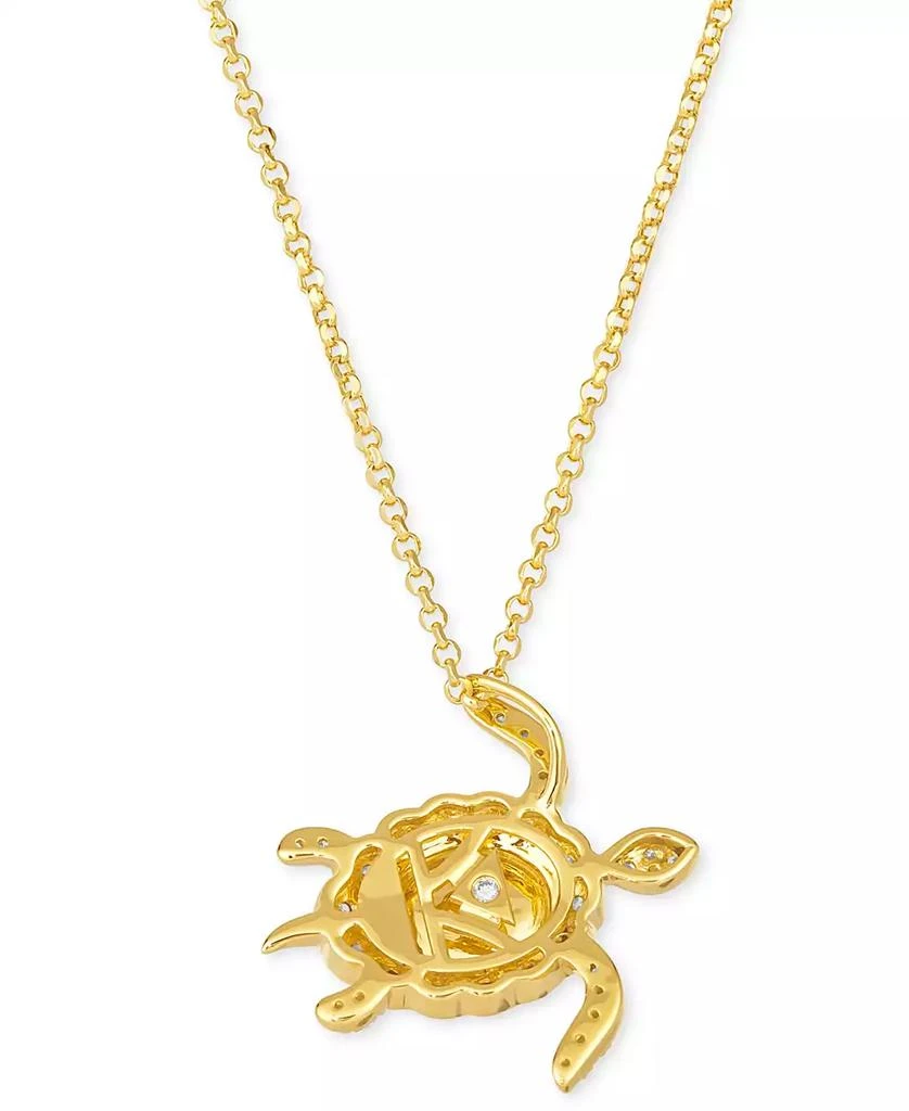 商品Le Vian|Chocolatier® Neopolitan Opal (1 ct. t.w.) & Diamond (1/2 ct. t.w.) Sea Turtle Adjustable 20" Pendant Necklace in 14k Gold,价格¥42505,第3张图片详细描述