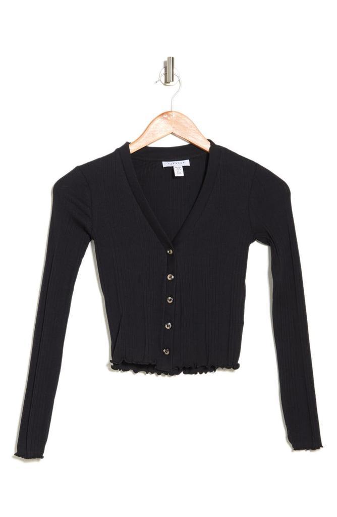 商品Topshop|Ribbed Knit Cardigan Sweater,价格¥148,第1张图片