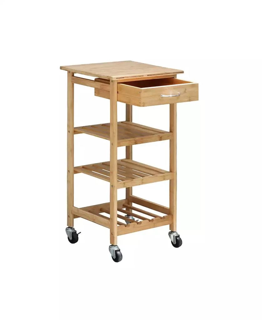 商品Oceanstar|Bamboo Kitchen Trolley,价格¥612,第1张图片