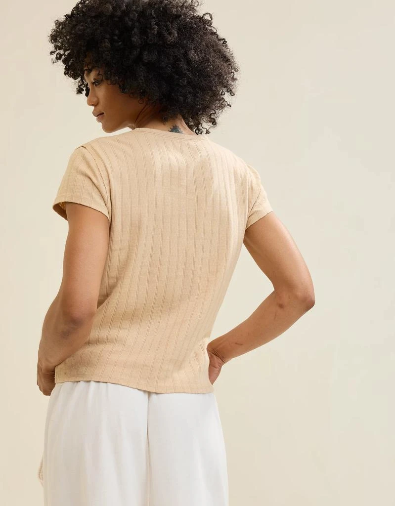 商品Aerie|Aerie Pointelle Vintage T-Shirt,价格¥76,第2张图片详细描述
